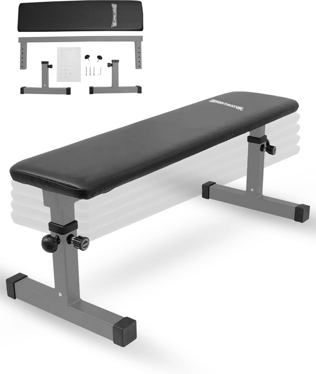 Verstelbare Fitness Bank voor Krachttraining - Max. 200kg Belastbaar met Weerstandsbanden