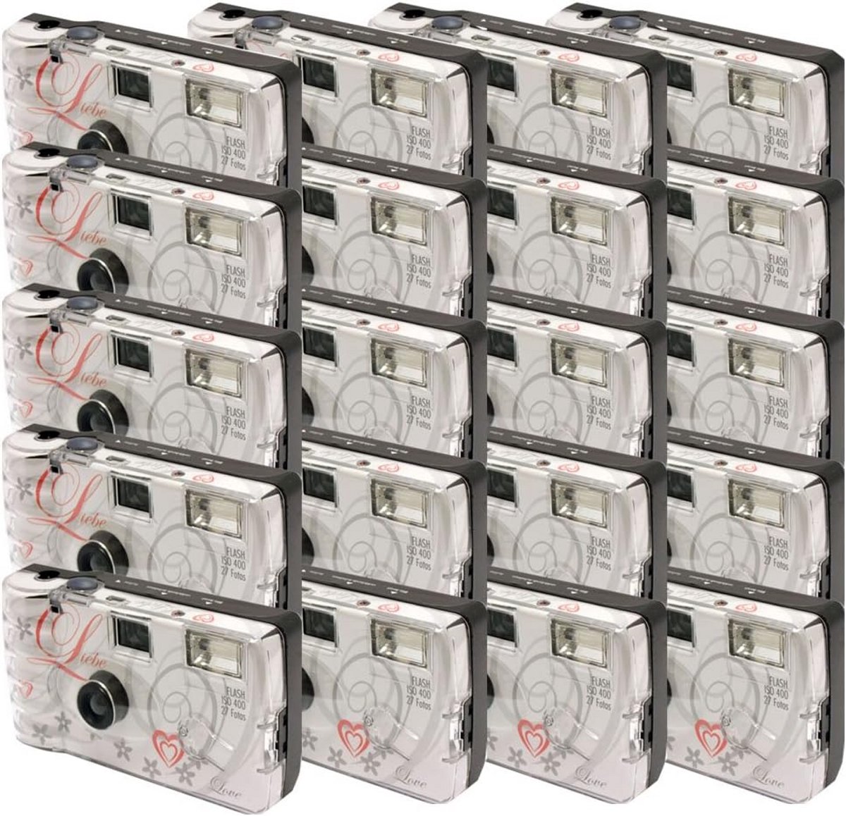 Wegwerfcamera met flits en 27 opnamen (20 stuks)