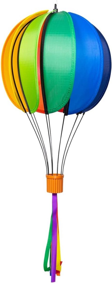 Weerbestendige Ballonturbine Tuindecoratie met Regenboogkleuren en Spiraal