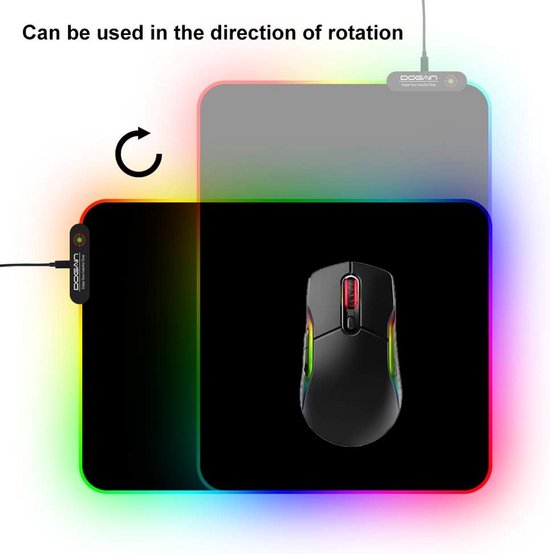 Grote RGB Gaming Muismat met 11 Lichtmodi - Antislip LED Desk Mat voor PC en Laptop — afbeelding 5
