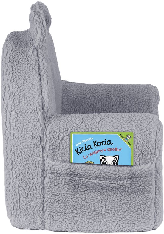Flumi Kinderfauteuil - Teddy Grijs van Flumi — afbeelding 2