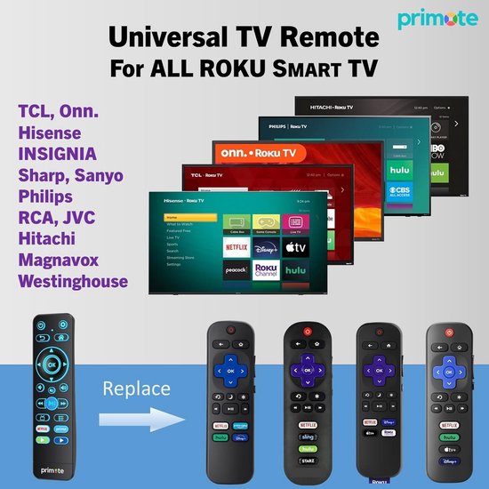 Samsung Universele Afstandsbediening - Smart TV Remote Vervanger Slimtron Curve V1