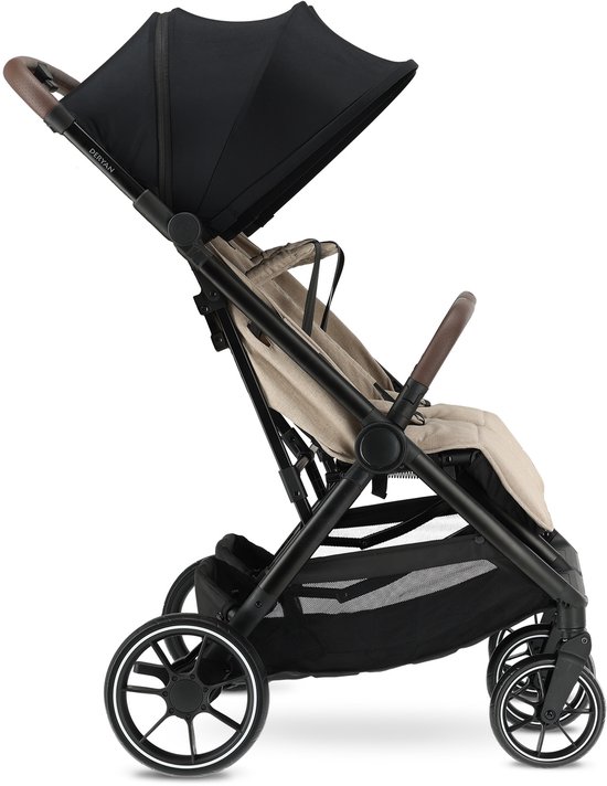 Deryan Luxe Rolo X2 XL V2 Dubbele Buggy - Duo Buggy - Nougat van Deryan — afbeelding 4