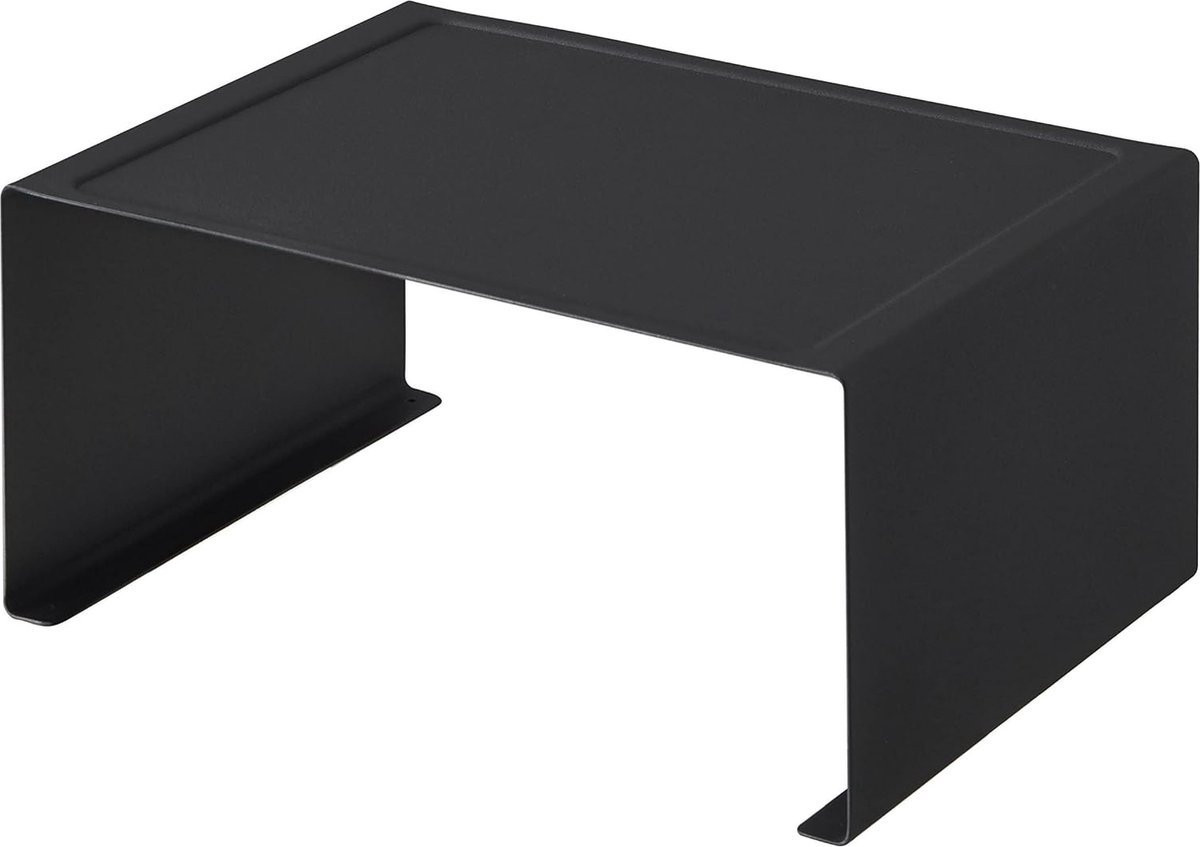 Stunq® Stapelbaar keukenrek, zwart, staal, minimalistisch design, 30,5 x 22 x 14 cm (LxBxH)