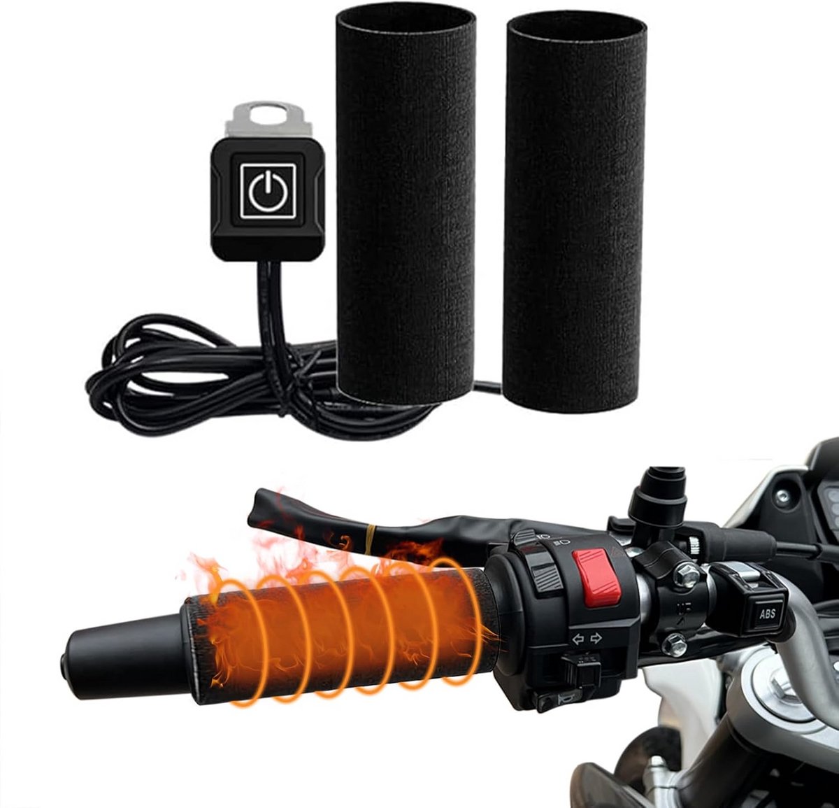 Universele Verwarming Handvatten 12V - 3 Warmtestanden - Motorfiets & Scooter