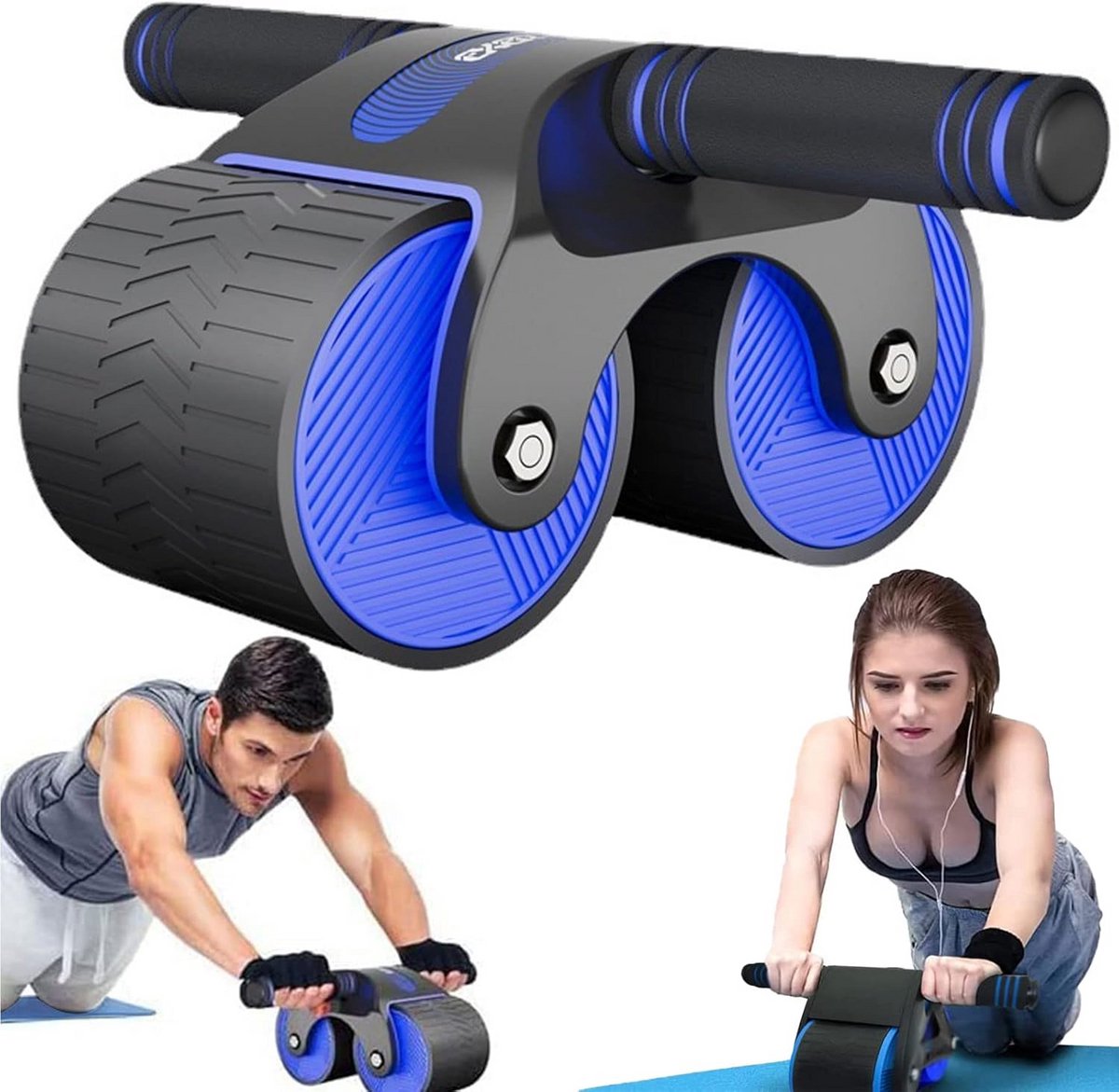 Automatische Abdominal Trainer met Terugslagfunctie en Telefoonhouder | Buikspiertrainer voor Core Training
