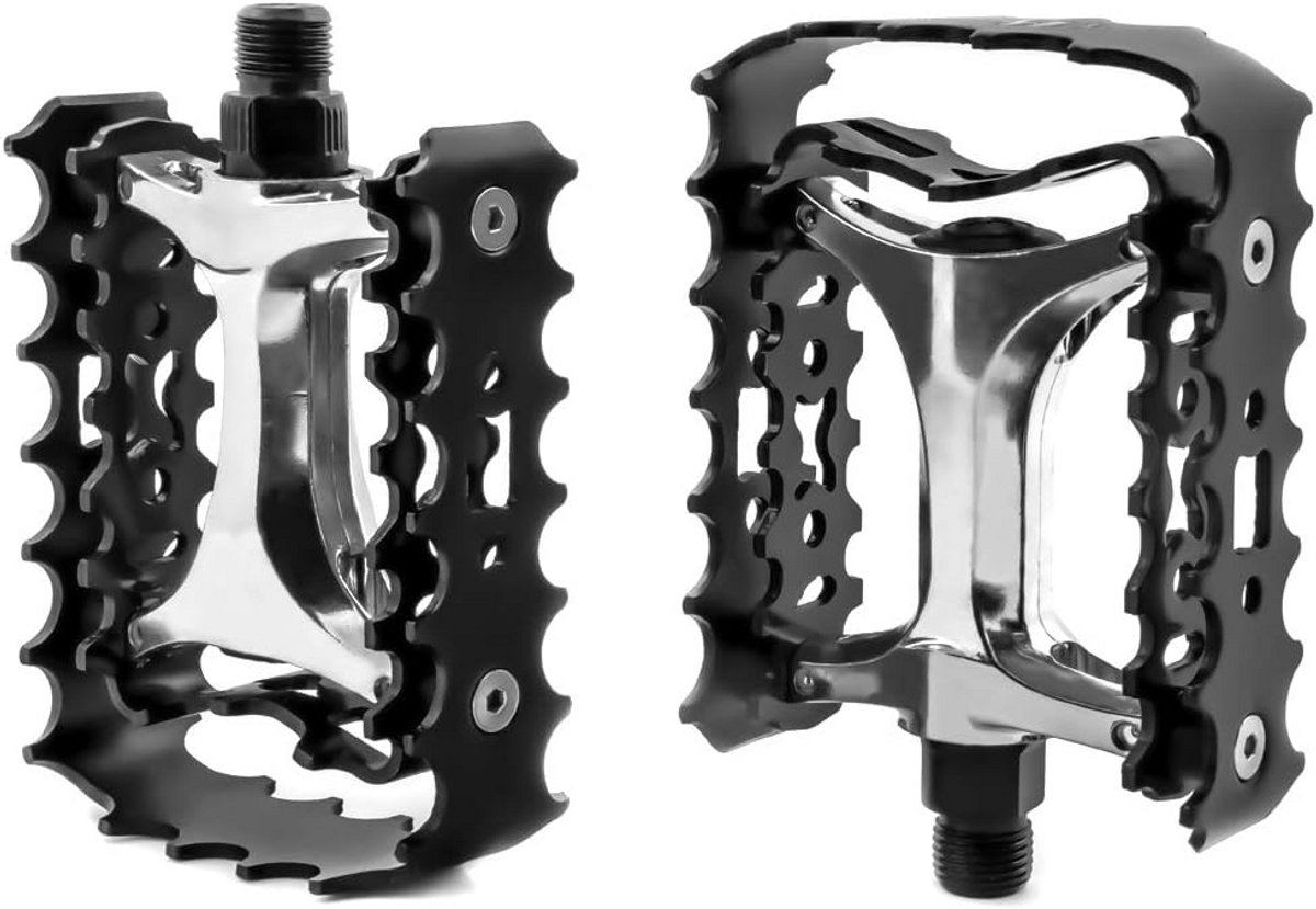 Duurzame Aluminium Mountainbike Pedalen - Antislip Platform voor MTB & BMX - 9/16 Inch Universele Montage