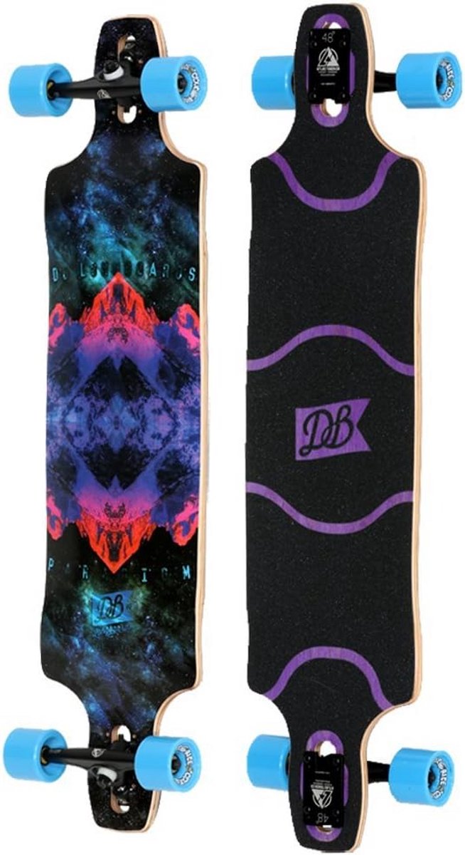 Drop Through Longboard Compleet – Drop Deck Cruiser met Kicktail voor Carven en Pomp Drop Through Longboard Compleet – Drop Deck Cruiser met Kicktail voor Carven en Pomp