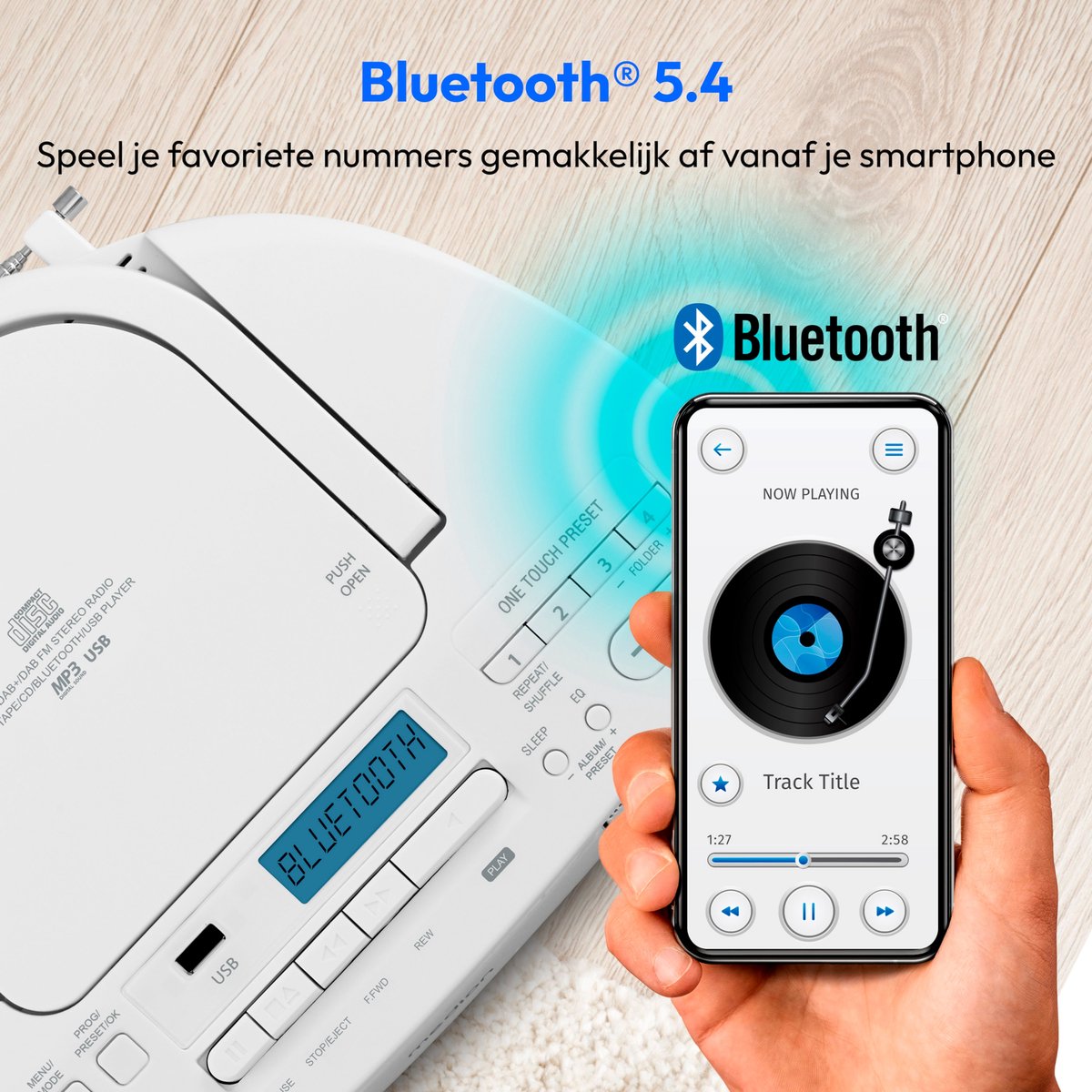 Preisvergleich für MEDION DRX-1 Plus Boombox (tragbares DAB UKW Radio, Bluetooth, CD-Player
