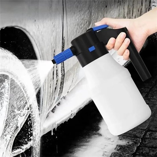 Elektrische autoschuimspuit - Sprayflacon - Foam gun - 1,5 liter spuit - Autowasspuit - Kunststof - Foam cleaning tools Wit van Merkloos	 — afbeelding 3