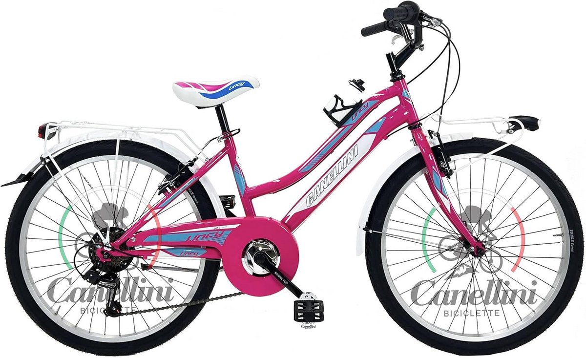 Meisjesfiets MTB 24 Inch Aluminium - 6 Versnellingen Mountainbike