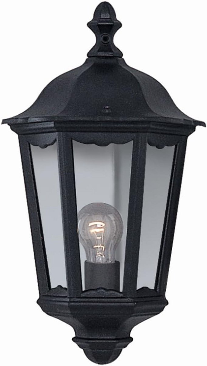 Waterdichte Buiten Wandlamp Zwart IP44 - E27 Fitting - Geschikt voor buitenmuren