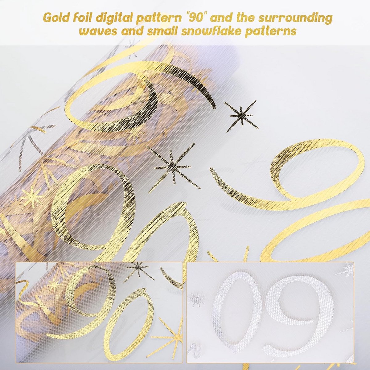 Lange Gouden Tafelrunner 28cm Breed voor Feestdecoratie en Geschenken