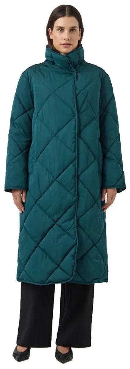 Yas Selura Gewatteerde Jas Blauw 34 Vrouw