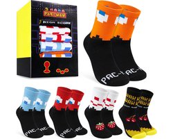 Pac-Man sokken voor heren Pack van 5 zwarte sokken met Pac-Man bedrukking