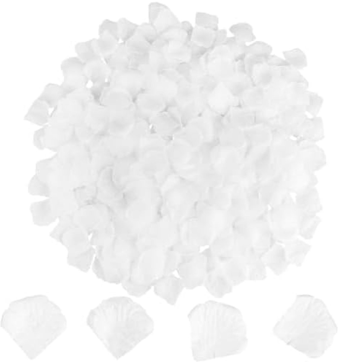 2500 Witte Kunstrozenblaadjes voor Romantische Decoratie