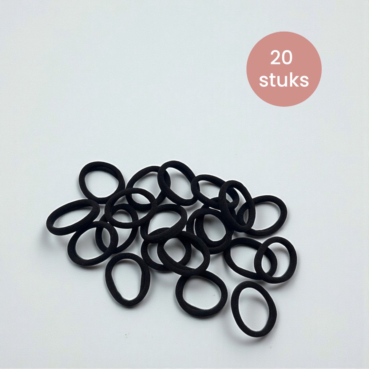 Hydure Haarelastiekjes - Zwart - Haarelastiekjes Meisjes zonder Metaal - 20 Stuks — cadeau in Cadeau-ideeën - foto 6