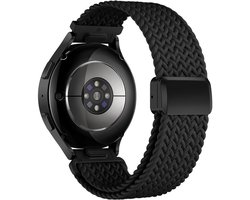 Nylon bandje - geschikt voor Garmin Vivoactive 4 / Venu 3 / Venu 2 / Forerunner 255 / Forerunner 265 / 570 (47mm) en Polar Vantage M / M2 / V3 / Grit X (Pro) - zwart