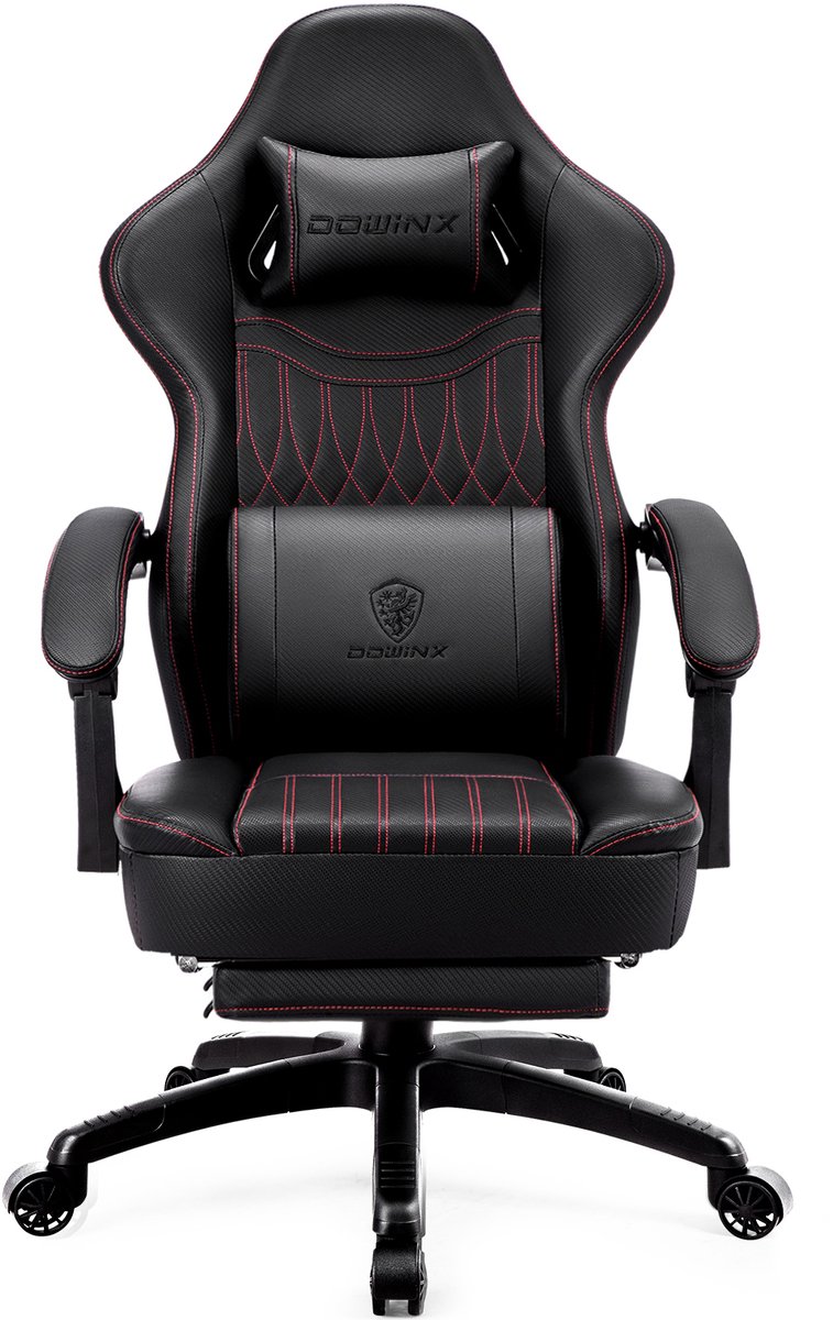 Dowinx Gamingstoel met Voetsteun en Massage Lendensteun - Dowinx - €119,99