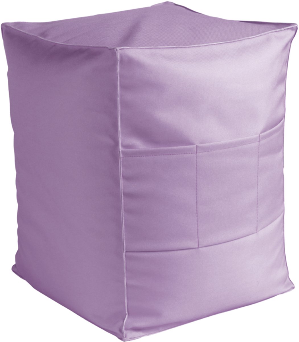 St. Tropez Outdoor Poef roze 40x40x50cm