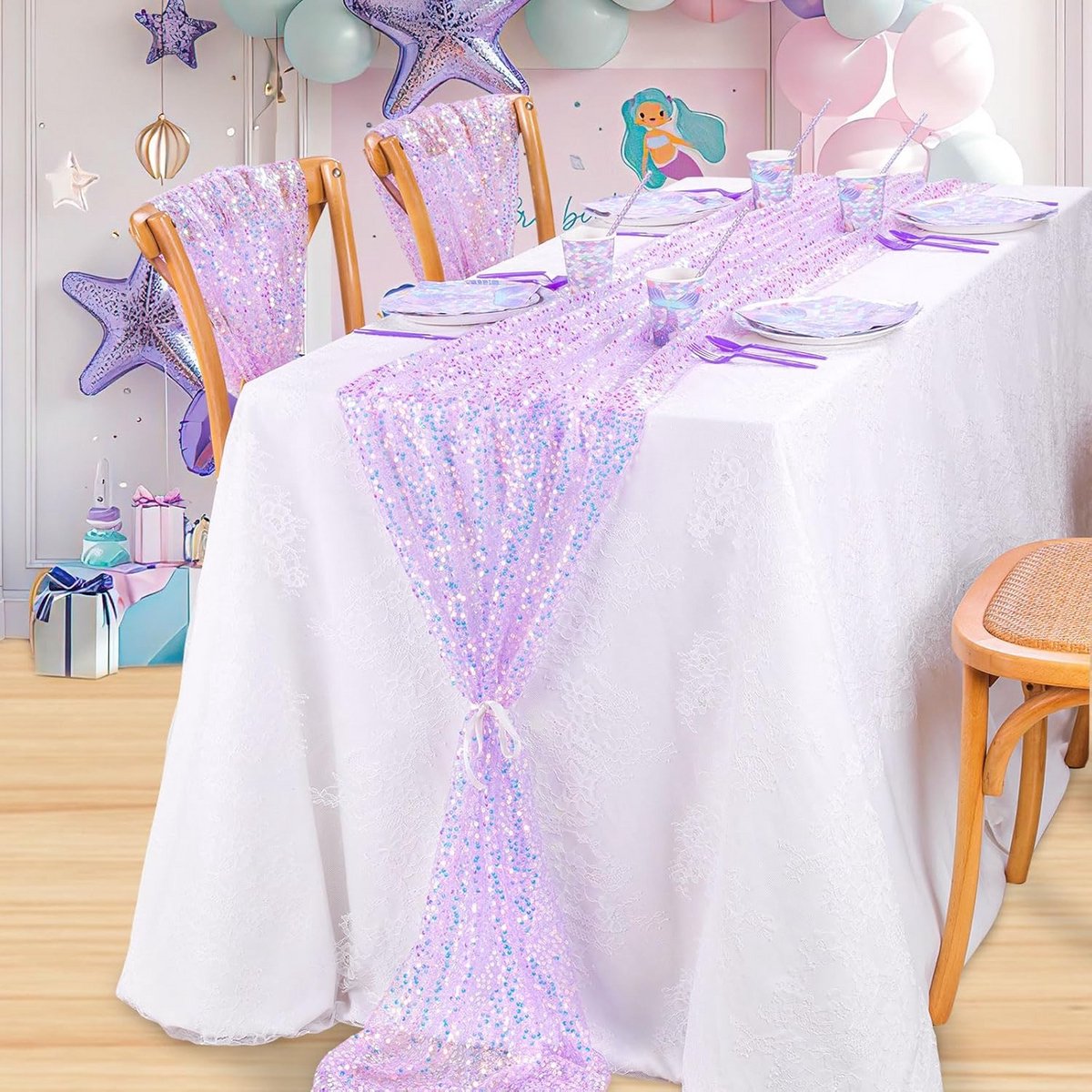 Lange Papieren Tafelloper 63 x 300cm voor Feestdecoratie Bruiloft en Verjaardag