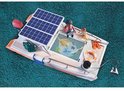 Playmobil Wiltopia onderzoeksschip met zonnepanelen en vissenkom met zeedieren.