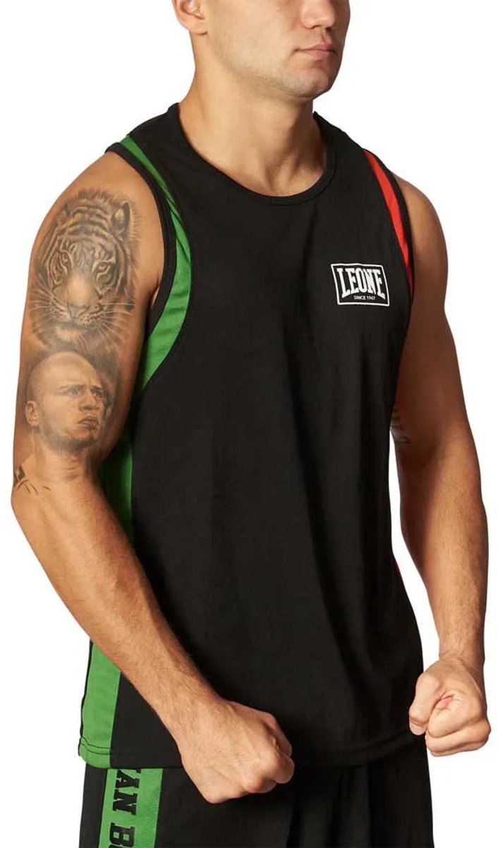 Leone1947 Italia Mouwloos T-shirt Zwart S Man