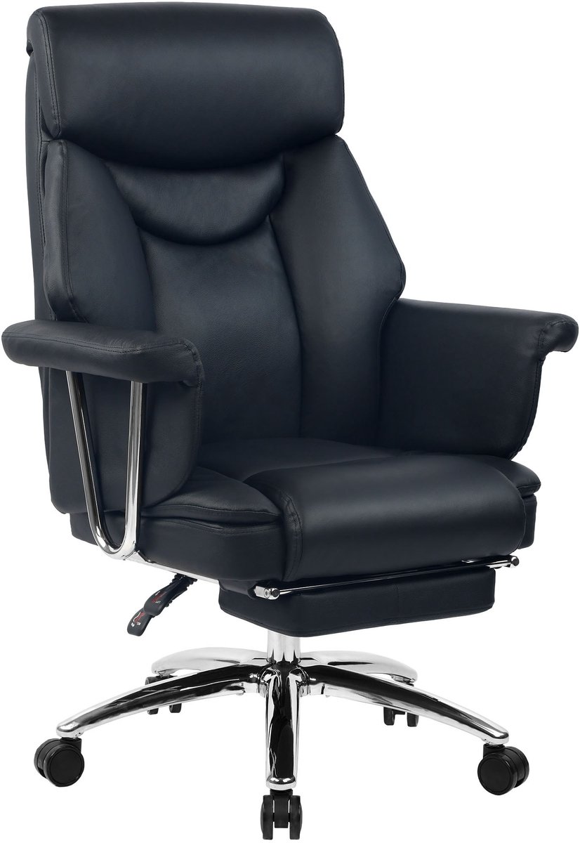 CLP Dahra Ergonomische Bureaustoel met Voetensteun - Zwart