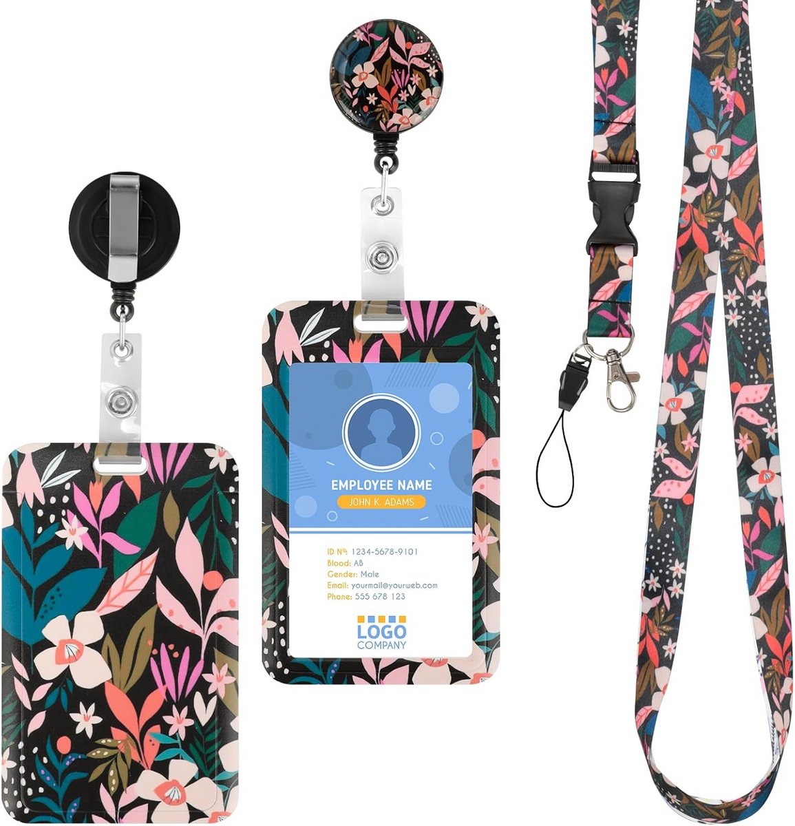 Intrekbare Badgehouder met Clip en Lanyard voor Naamkaartjes