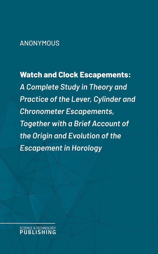 Watch and Clock Escapements - cover