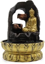 Binnenfontein kamerfontein meditatie Boeddha LED multicolor 20 cm