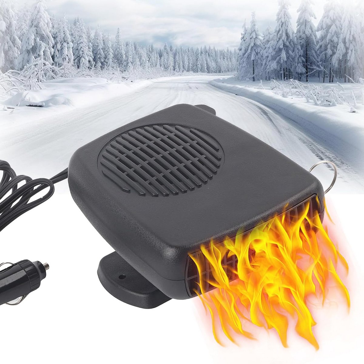 Universele 12V 200W Auto Draagbare Keramische Verwarmer en Ventilator