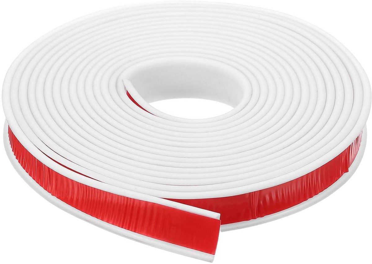 Allecta - U-vormige randbescherming voor meubels | TPE | Flexibele randen | Kast, tafel, planken | 25mm | Wit