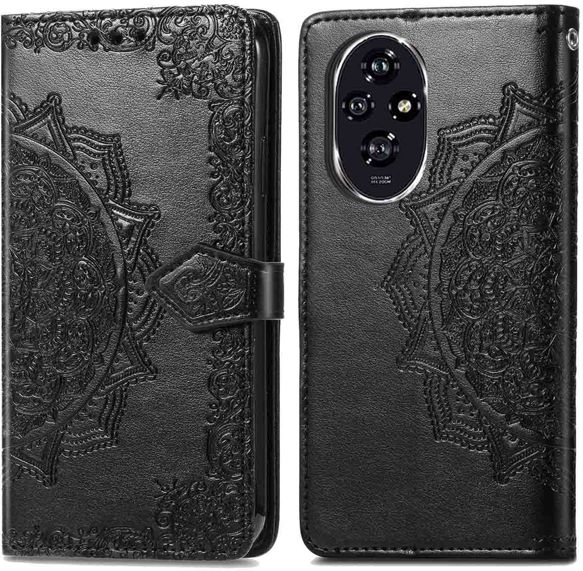 imoshion Hoesje - Geschikt voor Honor 200 - Mandala Bookcase - Zwart