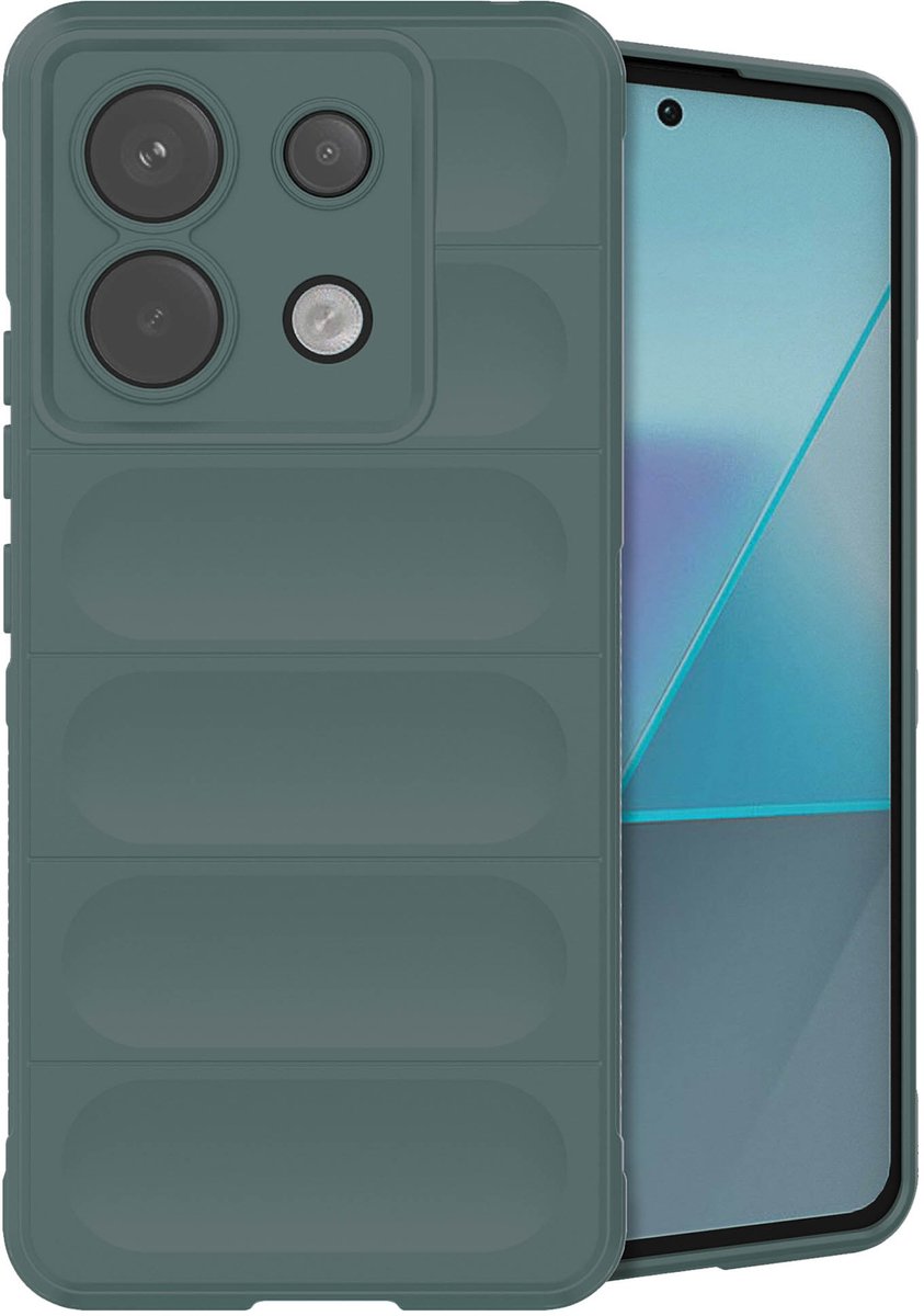 imoshion Hoesje - Geschikt voor Xiaomi Poco X6 Pro - EasyGrip Backcover - Donkergroen