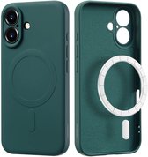 imoshion Hoesje - Geschikt voor Apple iPhone 16 - Color Backcover geschikt voor MagSafe - Donkergroen