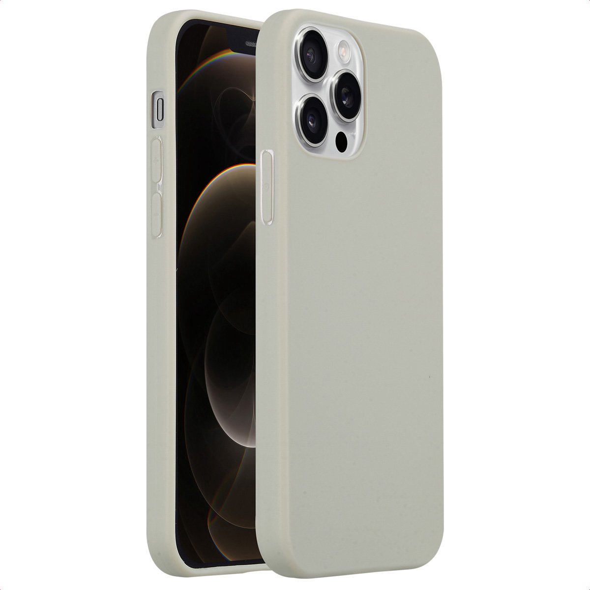 imoshion Hoesje - Geschikt voor Apple iPhone 12 Pro / 12 - Color Backcover - Grijs