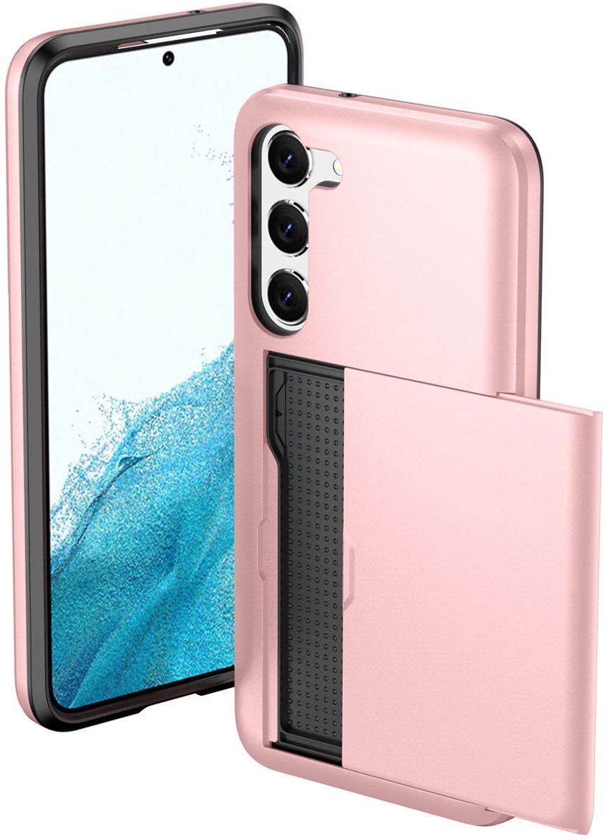 imoshion Hoesje met Pasjeshouder - Geschikt voor Samsung Galaxy S23 - Rosé Goud