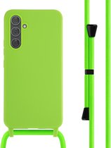 Coque Samsung Galaxy A54 (5G) Avec Cordon - Coque en Siliconen iMoshion avec cordon - Vert