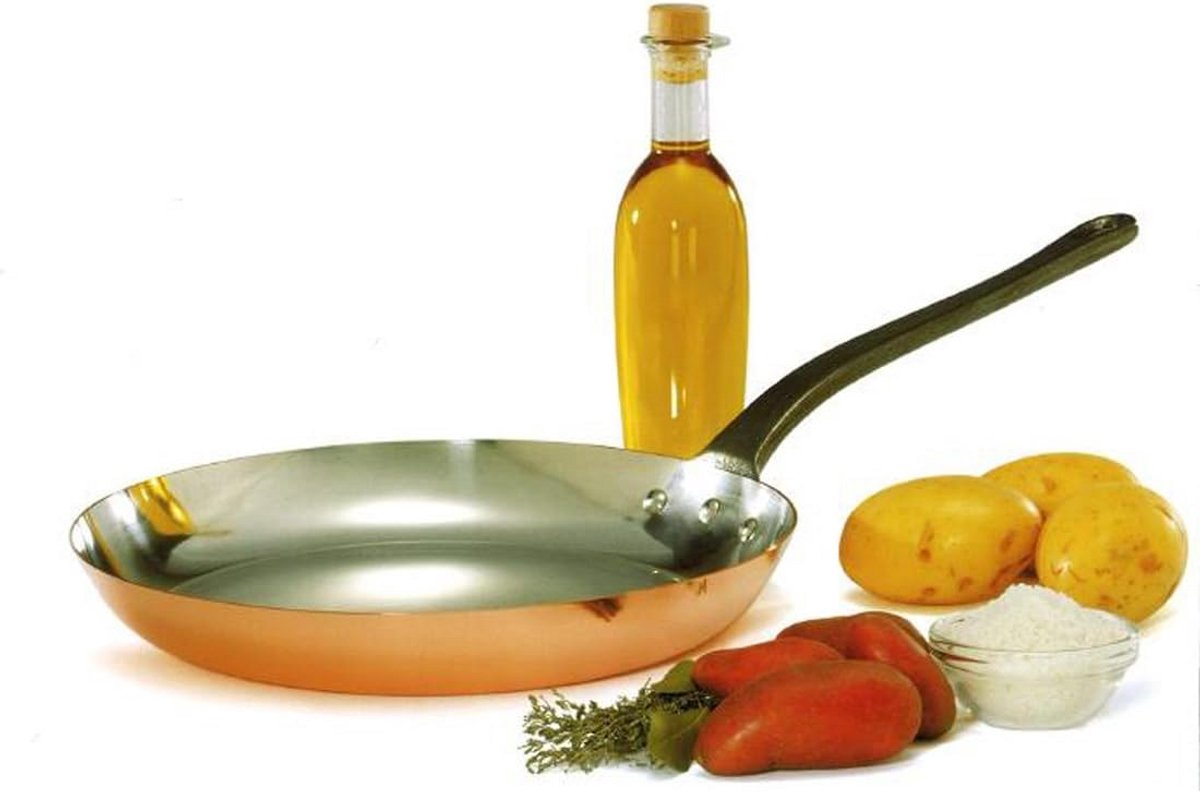 Koperen Koekenpan 24 cm - Ergonomisch en Duurzaam