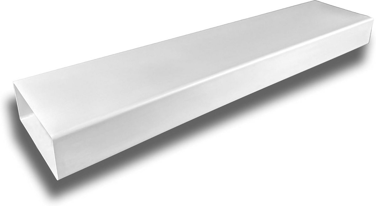 Vlak Kanaal Ventilatiekanaal voor Afvoer en Toevoer van Lucht 150 (220x90), Lengte 1 m