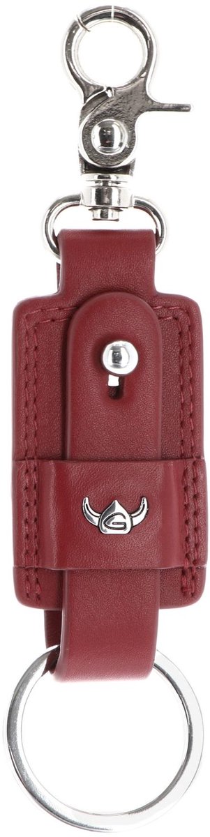 Golden Head Leren sleutelhanger Polo Schlüsselanhänger 5156 Rot donkerrood