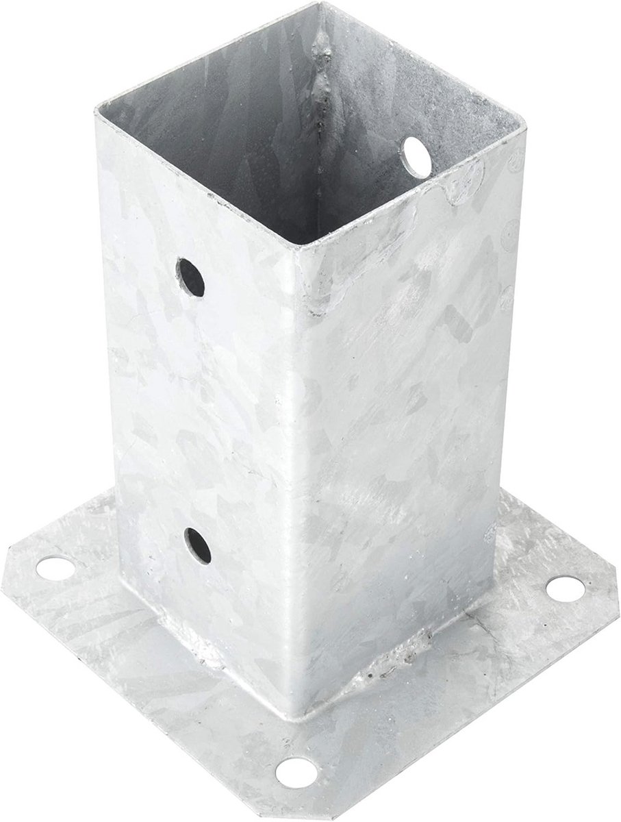 Verstelbare Ankerbeugel voor Hekken en Schuren - 90 x 90mm - Gegalvaniseerd Staal