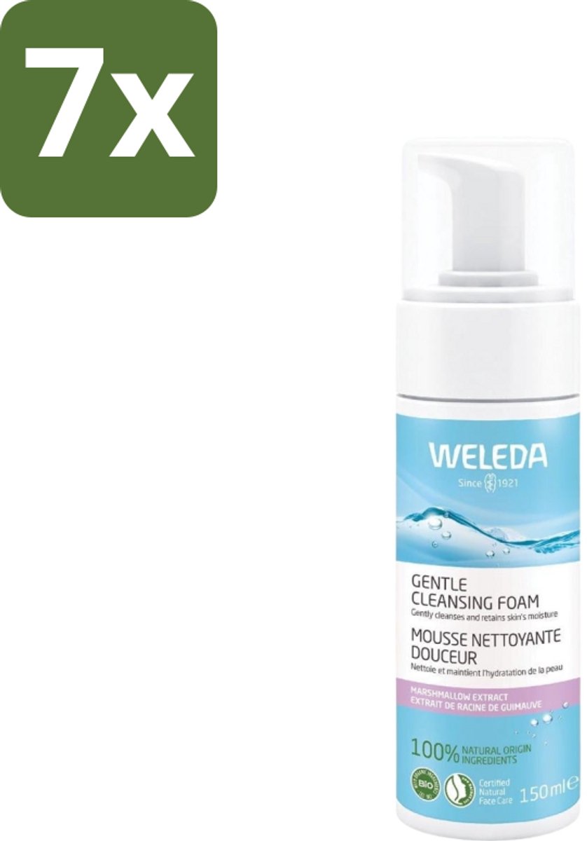 WELEDA - Reinigingsmousse - Mild - 150 ml - Bulkverpakking - 7 stuks