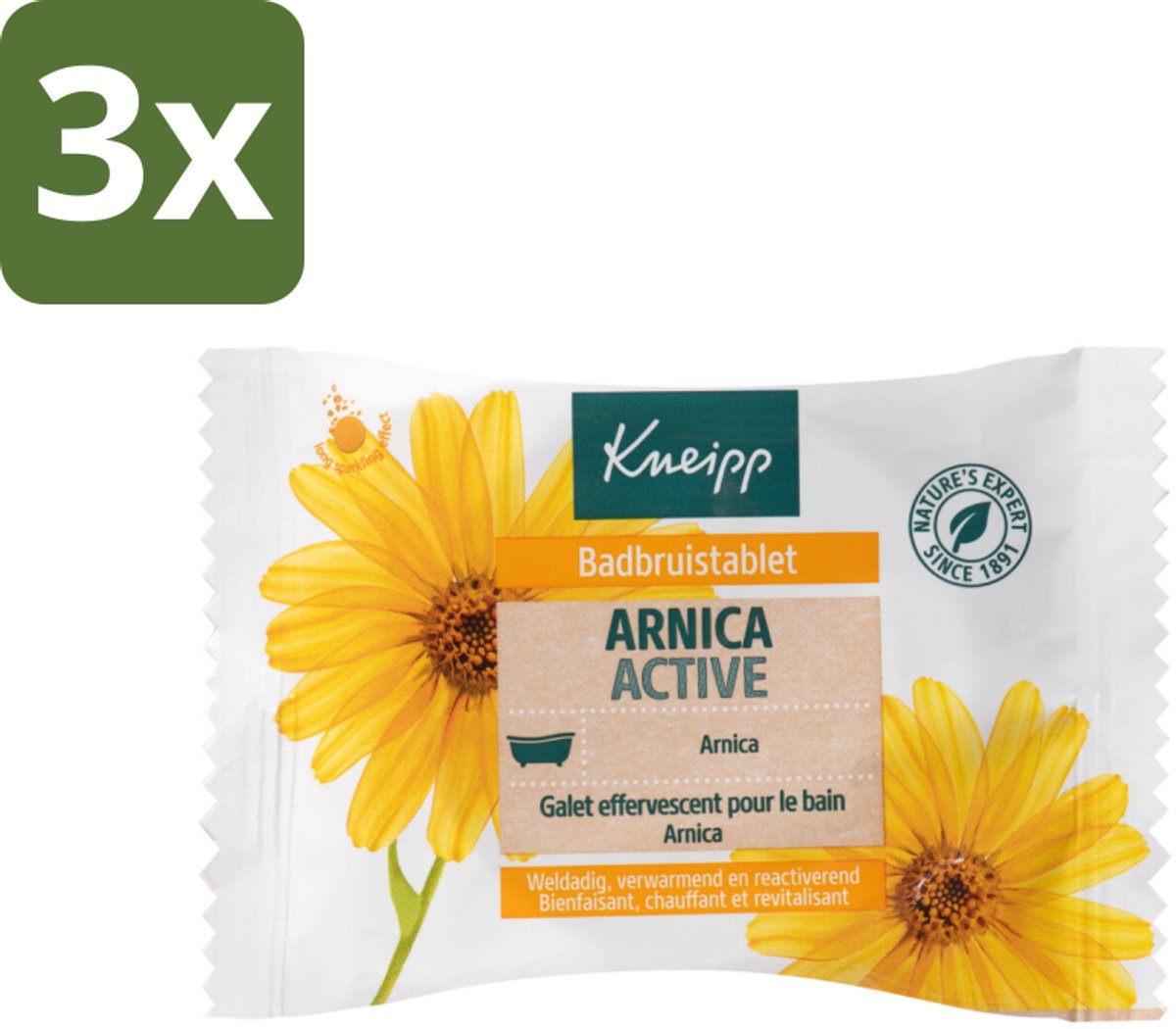 Kneipp - Badbruistablet - Arnica - Bulkverpakking - 3 stuks