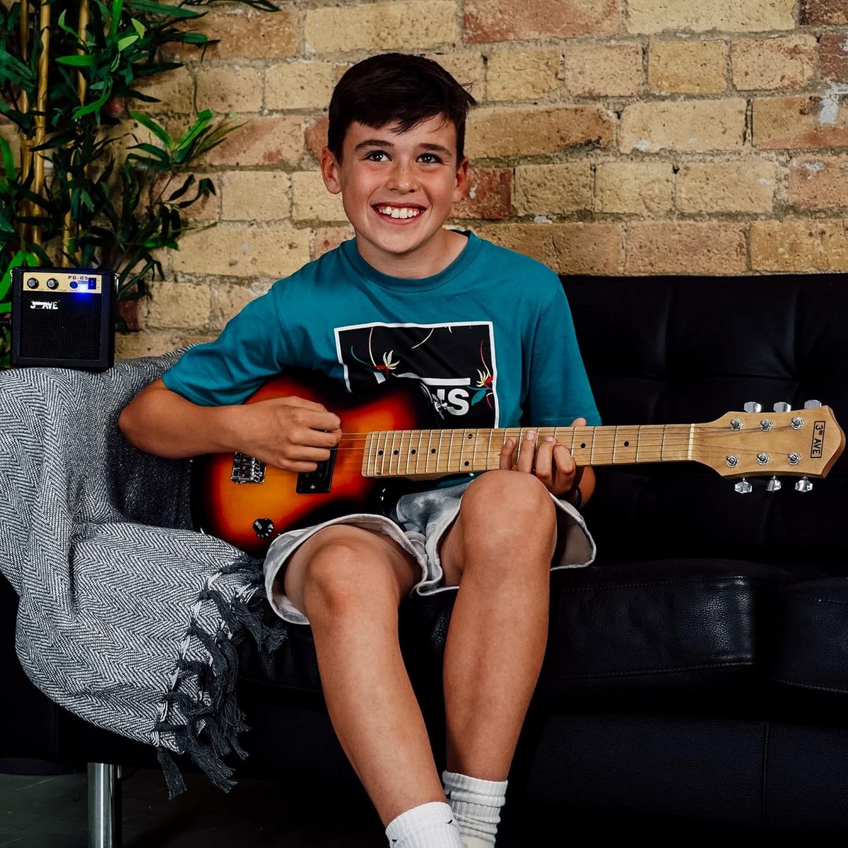 Elektrische Gitaar Set 1/2 Maat voor Kinderen met Versterker en Accessoires