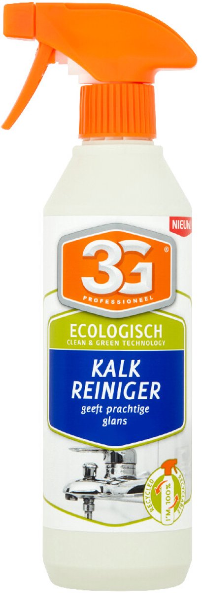 3G Professioneel Kalkreiniger Ecologisch 500 ml - Kalkreiniger - Ontkalker - Badkamer Reiniger - Ecologisch - Biologisch Afbreekbaar - Kalk Verwijderen