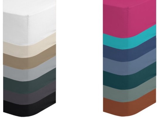 Hoeslaken Good Morning Jersey 180 X 220 Cm Katoen Vert