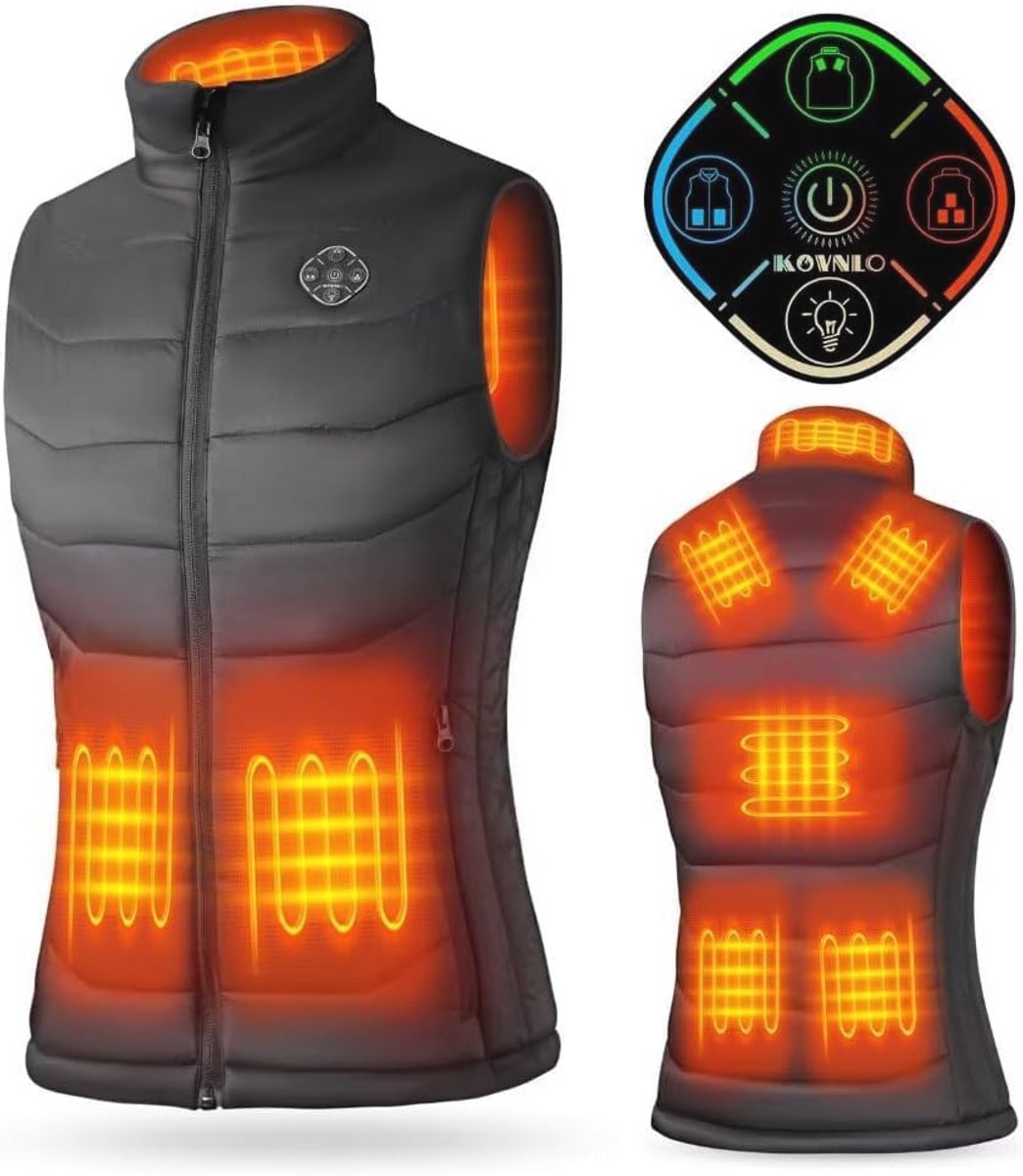 Verwarmd vest voor vrouwen met elektrische verwarming en slimme controller