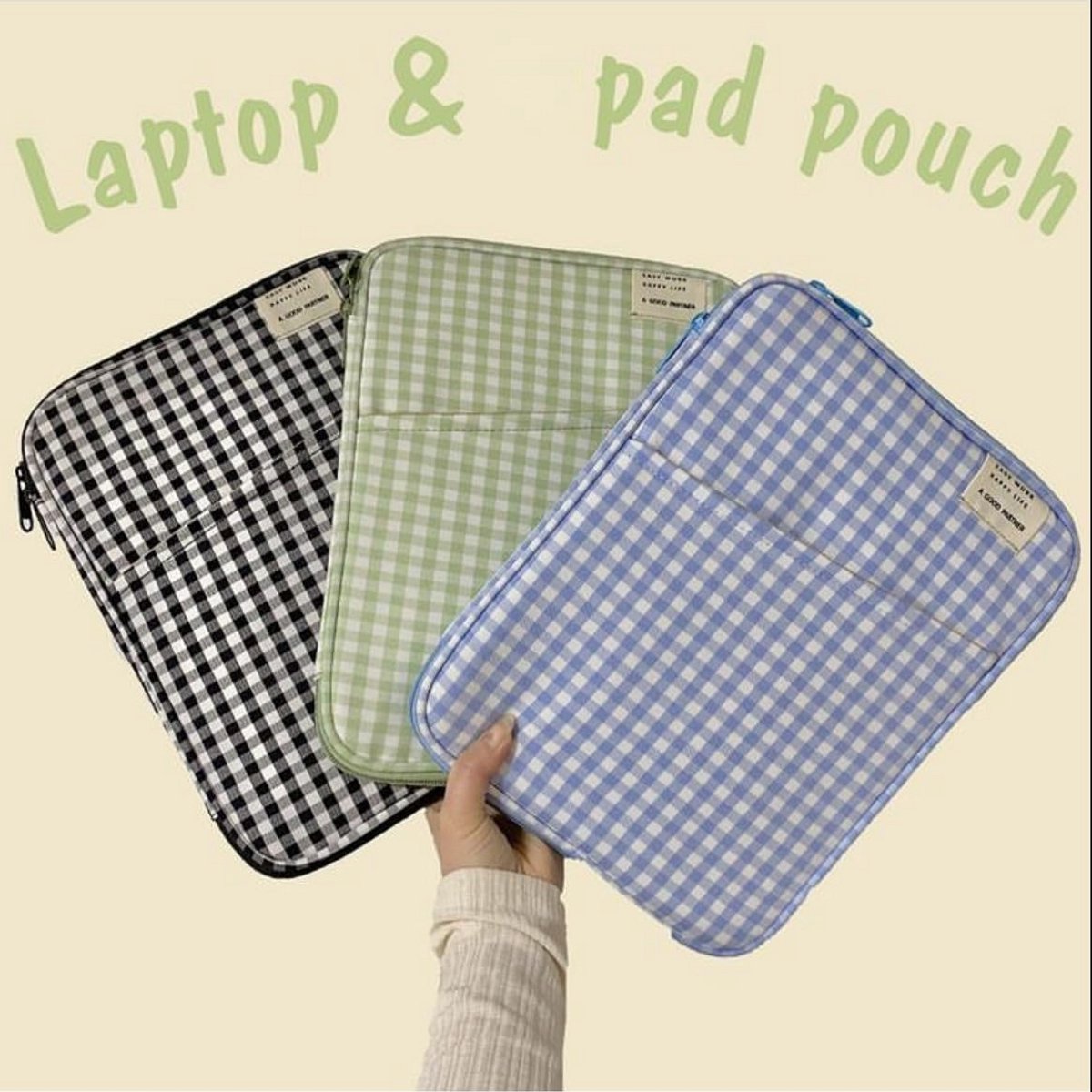 Schattige, Gewatteerde Laptoptas voor 11-13 Inch Laptop en Tablet